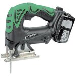 Scie sauteuse sans fil hitachi - cj18dsllw - batterie 18v 4ah - coupe rapide et pr�cise jusqu� 135mm