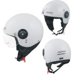 Scooter casque moto ville jet demi anti scratch avio visiere blanc xxl Scooter casque moto ville jet demi anti scratch avio visiere blanc xxl