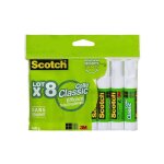 B�tons de colle - scotch - lot de 8 - 8 g - adh�sif polyvalent - id�al pour bricolage