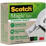 Ruban adhsif transparent - scotch - 19 mm x 30 m - 100% recycl - invisible - mat