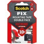 Scotch - ruban adh�sif - double - face - extr�me - 19 mm x 5 m - 10 kg
