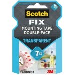 Scotch - ruban adh�sif - double - face - transparent - 19 mm x 15 m - 7 kg