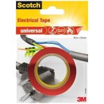 Scotch - ruban adh�sif - universel - �lectrique - 15 mm x 10 m - rouge