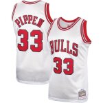Maillot de basket - mitchell & ness - chicago bulls - 1997 - 98 - blanc - adulte - sans manche