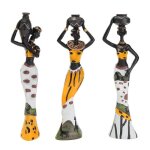 Sculpture statue belle femme africaine vintage rsine art dcoration maison