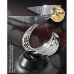 Sculpture - vif dor - mtal plaqu argent et or - 18 cm - objets dcoratifs - design contemporain