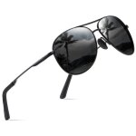 Coffret thematique - mariage - anniversaire lunettes de soleil hommes aviateur - polarises
