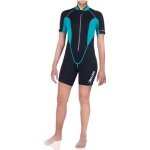 Seac combinaison shorty ciao - 25 mm - femme - noir et bleu