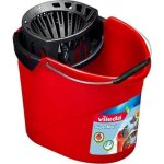Seau - essoreur pour balai à franges supermocio - vileda - 10 l - rouge et noir - plastique recyclé Seau - essoreur pour balai à franges supermocio - vileda - 10 l - rouge et noir - plastique recyclé