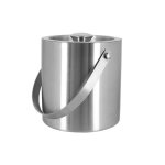 Seau a glace 1. 5l en acier inoxydable double paroi avec couvercle Seau a glace 1. 5l en acier inoxydable double paroi avec couvercle