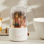 Seau de rangement pour pinceau de maquillage rotatif rouge � l�vres crayon � sourcils cosm�tiques bo�te ...