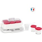 Seb - yaourtire - 600w - 6 pots - multi dlices express compact - blanc / rouge - yg660100