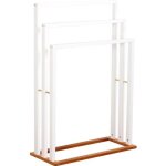 Porte - serviettes sur pieds natur�o blanc - 5 five simply smart