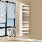 Radiateur sche - serviettes kviteseid acier 146 x 45 cm blanc