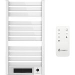 Sche - serviette electrique mural avec soufflerie omiros sannover 2000 w blanc