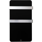 S�che - serviettes rayonnant en verre haverland xtal 4n - noir - 400w - thermostat digital mural rf