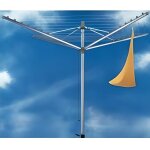Schoir parapluie linomatic 400 85245 leifheit - etendoir extrieur rotatif 40 mtres - schoir  linge ...