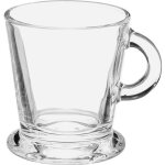 Tasses espresso - secret de gourmet - lot de 4 - verre transparent - design contemporain - 8cl