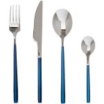 Mnagre de couverts - secret de gourmet - 24 pices - acier inoxydable - couleur bleu - 1. 5 kg