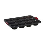 5five - moule 12 muffins silicone silitop gris 5five - moule 12 muffins silicone silitop gris