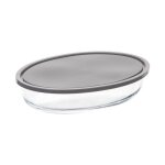 5five - plat ovale couvercle silicone 30x21cm keepeat
