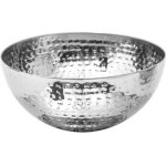 Saladier - secret de gourmet - inox martel� - 19cm - d. 19 x h. 9. 5 cm - 0. 17 kg