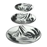 Secret de gourmet - service vaisselle 18 pi�ces palmier - noir