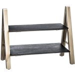 Serviteur - secret de gourmet - 2 �tages en ardoise - 28x4x18 cm - rectangulaire - beige