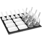 Set apéritif carré de 25 pièces - secret de gourmet - verre ardoise porcelaine inox - 305 x 65 x 305 ... Set apéritif carré de 25 pièces - secret de gourmet - verre ardoise porcelaine inox - 305 x 65 x 305 ...