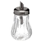 5five - sucrier en verre couvercle inox 18cl