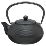 Théière - secret de gourmet - marin noir - 06l - acier inoxydable - design contemporain Théière - secret de gourmet - marin noir - 06l - acier inoxydable - design contemporain