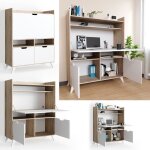 Secrétaire berdi - vicco - beige - rectangulaire - contemporain - design Secrétaire berdi - vicco - beige - rectangulaire - contemporain - design