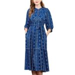 See u soon - robe longue - bleue - 1 - bleu - robes femme