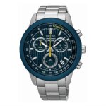 Montre - seiko - ssb207p1 - chronographe - quartz - bleu - acier Montre - seiko - ssb207p1 - chronographe - quartz - bleu - acier