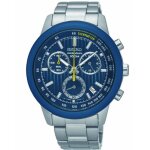 Seiko homme 40mm bracelet & boitier acier inoxydable quartz montre ssb207