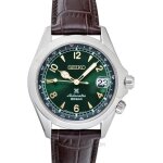 Montre homme - seiko - spb121j1 - cadran vert - cuir de veau - automatique - 39. 50 mm