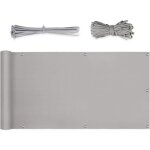 Sekey brise - vue pour balcon pes 90 x 600cm gris clair