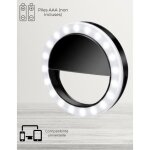Selfie ring light lampe de t�l�phone led sur ring light �clairage de niveau 3 pour photos