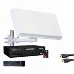 Antenne satellite - selfsat - h30d - lnb single - récepteur tntsat - 1 sortie intégrée Antenne satellite - selfsat - h30d - lnb single - récepteur tntsat - 1 sortie intégrée