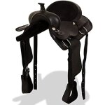 Selle de cheval - vidaxl - multicolore - cuir vritable - taille 432 cm - confortable et durable