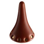 Selle avec ressort cuir + rivet velo - marron - tu Selle avec ressort cuir + rivet velo - marron - tu