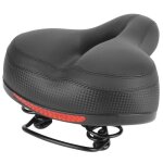 Selle de vlo ergonomique zerodis - double ressort design creux et respirant bande rflchissante - noir ...