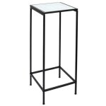 Sellette en mtal design felicity 70cm noir