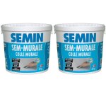Sem - murale colle pour toiles de verre et rev�tements muraux l�gers semin pr�t � lemploi seau de 10 ...
