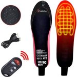 Semelles chauffantes lectriques usb chauffe - pieds dcoupable sans fil  3 vitesses avec tlcommande ...