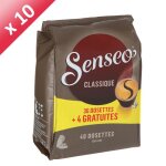 Senseo classique 10x36 dosettes + 40 dosettes gratuites