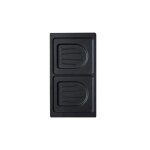 Senya lot de 2 plaques croque - monsieur - gaufrier multi waffles