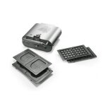 Senya gaufrier - appareil  croque monsieur 2 empreintes - 800w - duo waffles
