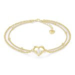 Serasar - bracelet de cheville en argent sterling pour femme heart - or - cadeau parfait pour la saint ...