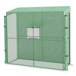 Outsunny - serre de jardin - polythylne - 200x80x200cm - vert